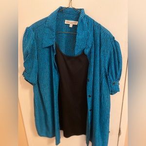 Blue stripe Rebecca Malone brand